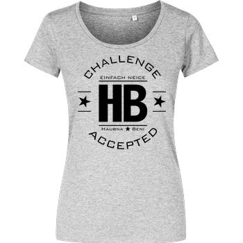 2EpicBuddies - Challenge schwarz Damenshirt heather grey