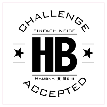 2EpicBuddies - Challenge schwarz Kunstdruck Quadrat weiß