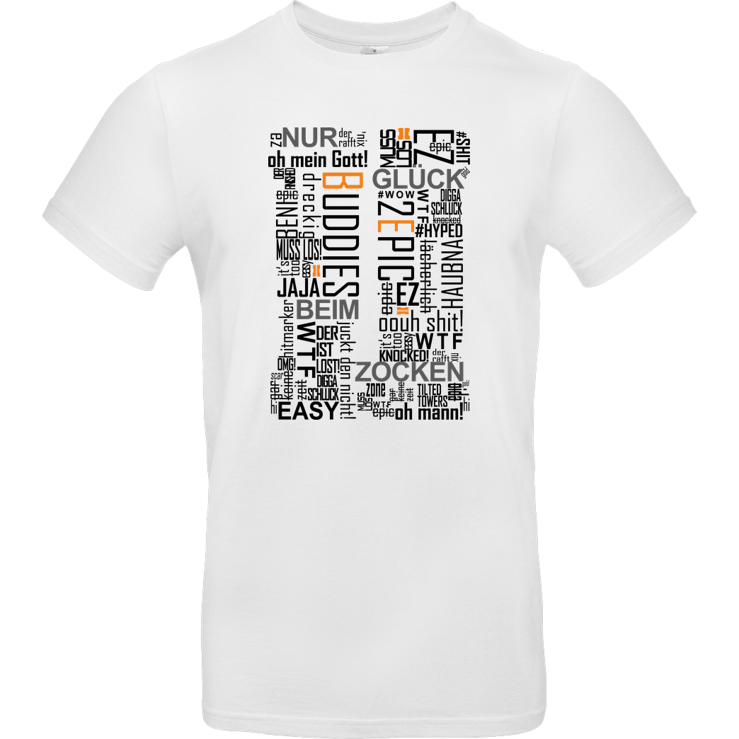 Die Buddies zocken 2EpicBuddies - Cloud T-Shirt B&C EXACT 190 - Weiß