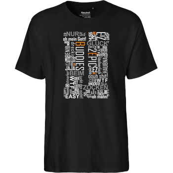 2EpicBuddies - Cloud Fairtrade T-Shirt - schwarz