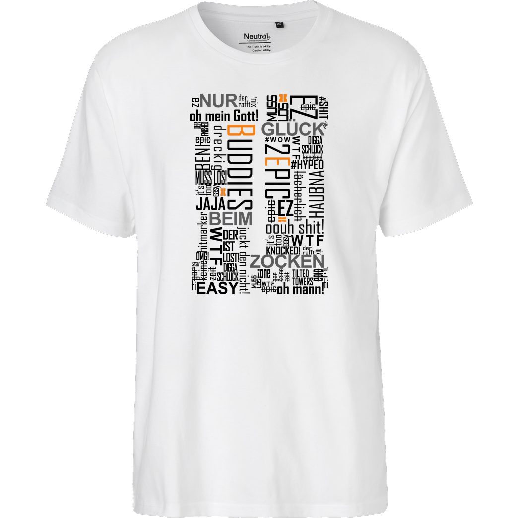 Die Buddies zocken 2EpicBuddies - Cloud T-Shirt Fairtrade T-Shirt - weiß