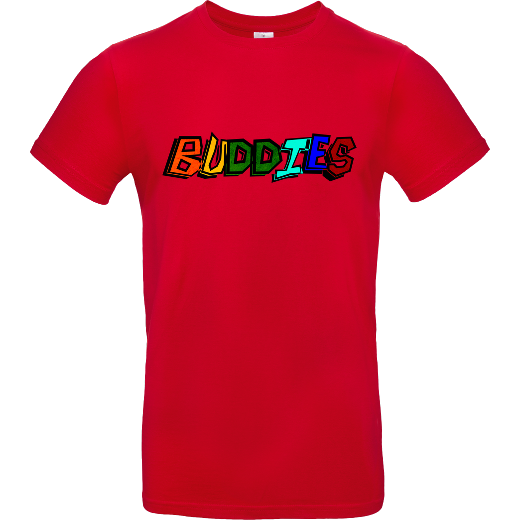 Die Buddies zocken 2EpicBuddies - Colored Logo Big T-Shirt B&C EXACT 190 - Rot