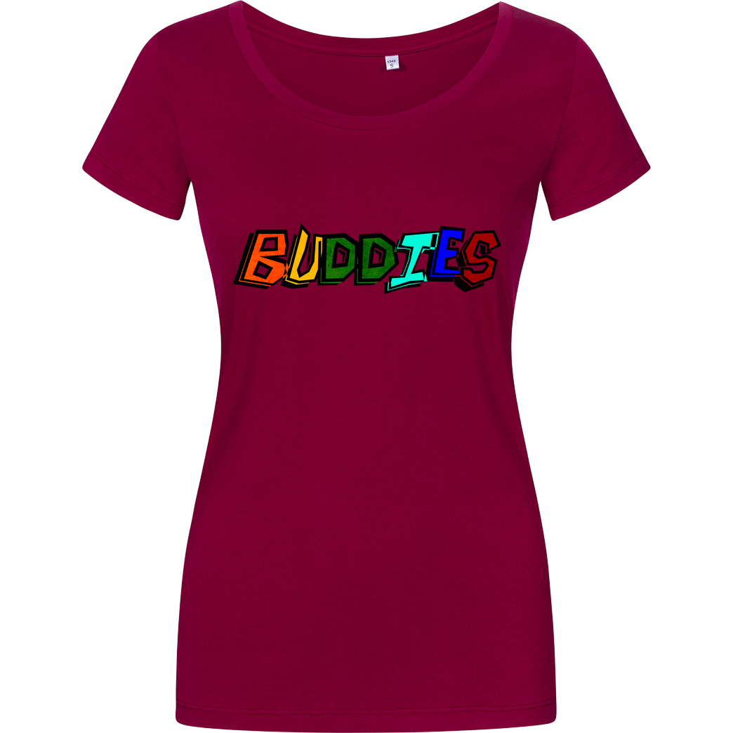 Die Buddies zocken 2EpicBuddies - Colored Logo Big T-Shirt Damenshirt berry