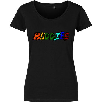2EpicBuddies - Colored Logo Big Damenshirt schwarz