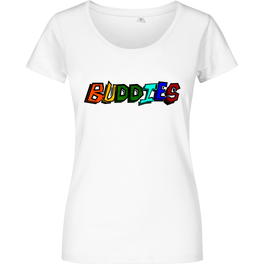 Die Buddies zocken 2EpicBuddies - Colored Logo Big T-Shirt Damenshirt weiss