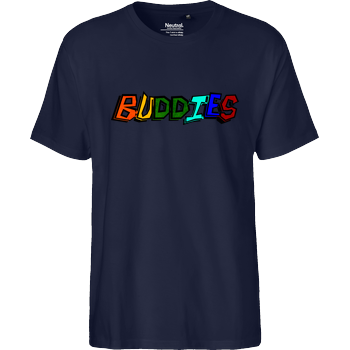 2EpicBuddies - Colored Logo Big Fairtrade T-Shirt - navy
