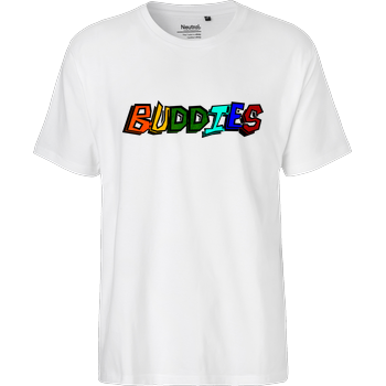 2EpicBuddies - Colored Logo Big Fairtrade T-Shirt - weiß
