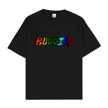 2EpicBuddies - Colored Logo Big Oversize T-Shirt - Schwarz