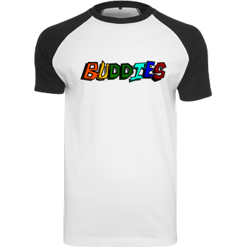 2EpicBuddies - Colored Logo Big Raglan-Shirt weiß