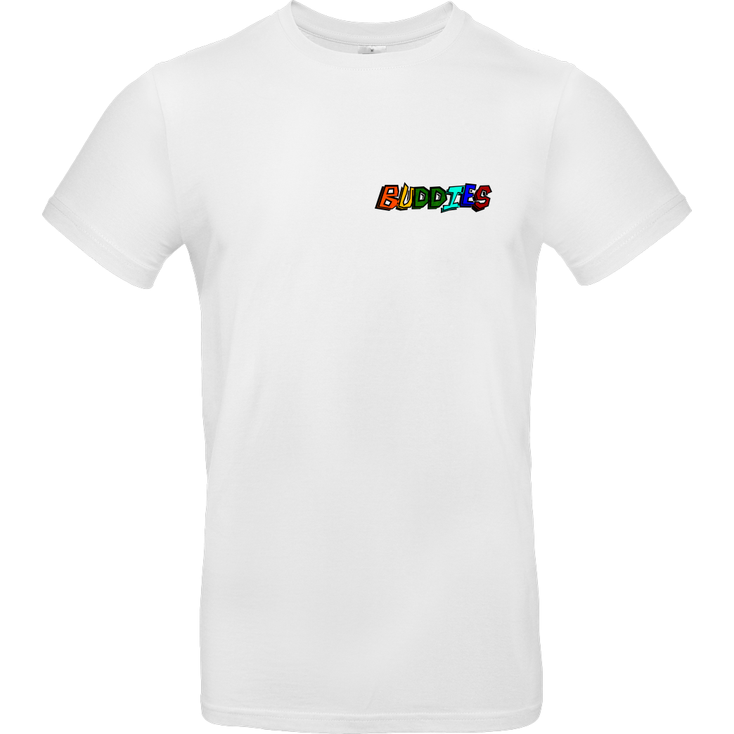Die Buddies zocken 2EpicBuddies - Colored Logo Small T-Shirt B&C EXACT 190 - Weiß