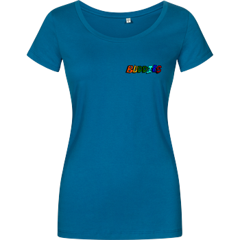 2EpicBuddies - Colored Logo Small Damenshirt petrol