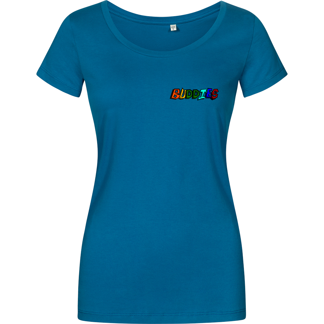 Die Buddies zocken 2EpicBuddies - Colored Logo Small T-Shirt Damenshirt petrol