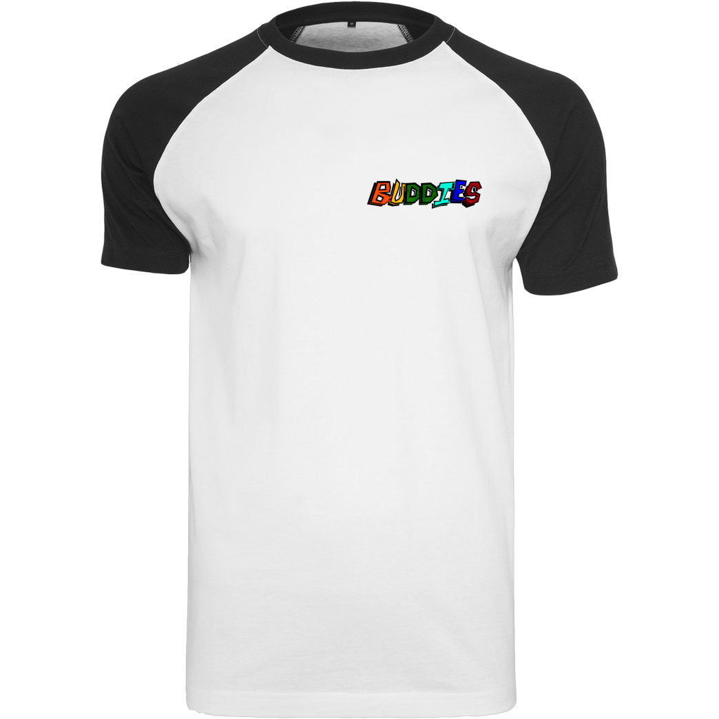 Die Buddies zocken 2EpicBuddies - Colored Logo Small T-Shirt Raglan-Shirt weiß