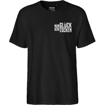 2EpicBuddies - Nur Glück beim Zocken clean Fairtrade T-Shirt - schwarz