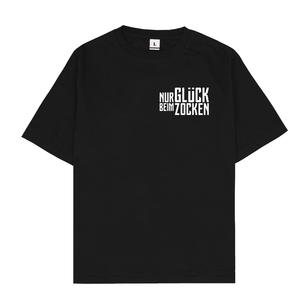 Die Buddies zocken 2EpicBuddies - Nur Glück beim Zocken clean T-Shirt Oversize T-Shirt - Schwarz