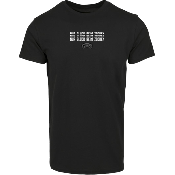 2EpicBuddies - Nur Glück beim Zocken Controller Hausmarke T-Shirt  - Schwarz