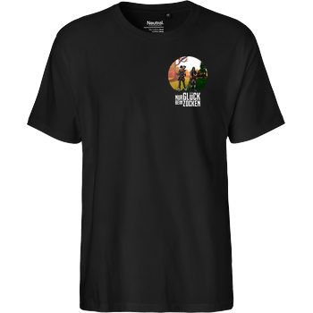 2EpicBuddies - Nur Glück beim Zocken Fairtrade T-Shirt - schwarz