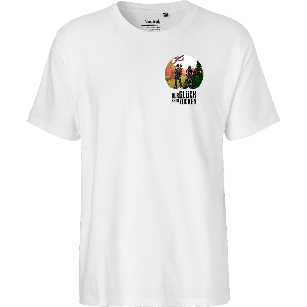 Die Buddies zocken 2EpicBuddies - Nur Glück beim Zocken T-Shirt Fairtrade T-Shirt - weiß