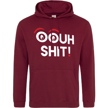 2EpicBuddies - Ouh Shit - weiss JH Hoodie - Bordeaux