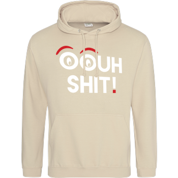 2EpicBuddies - Ouh Shit - weiss JH Hoodie - Sand