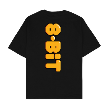 8-Bit Oversize T-Shirt - Schwarz