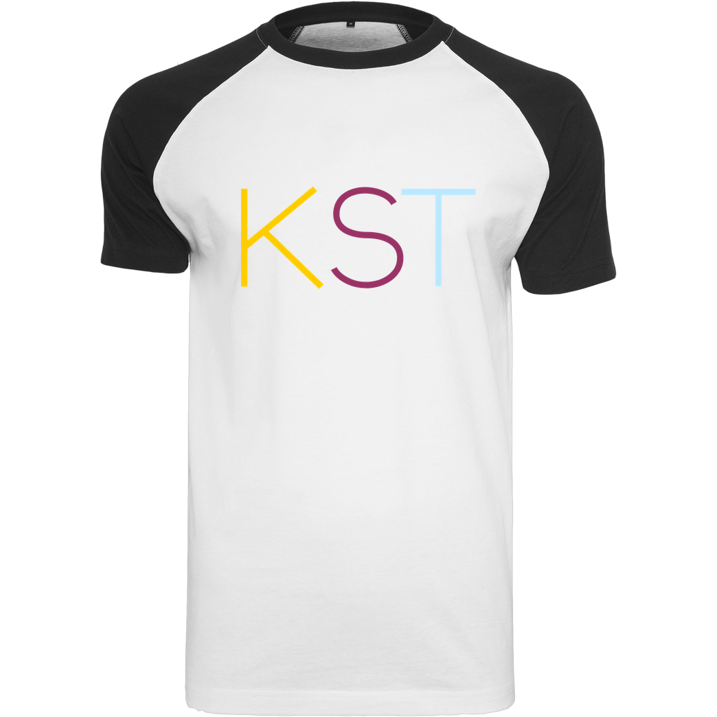 KsTBeats KsTBeats - KST Color T-Shirt Raglan-Shirt weiß