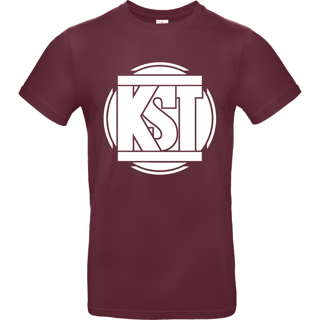 KsTBeats KsTBeats - Simple Logo T-Shirt B&C EXACT 190 - Bordeaux
