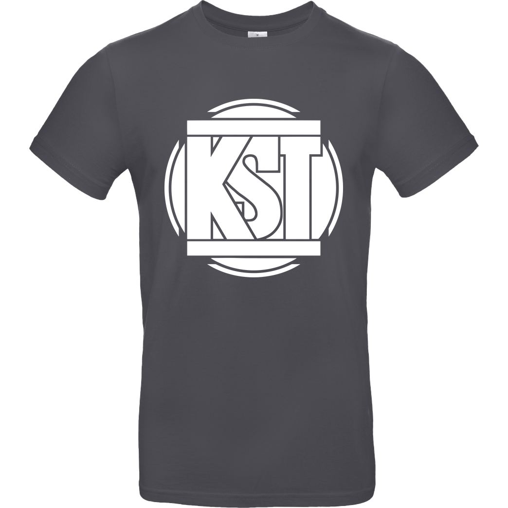 KsTBeats KsTBeats - Simple Logo T-Shirt B&C EXACT 190 - Dark Grey