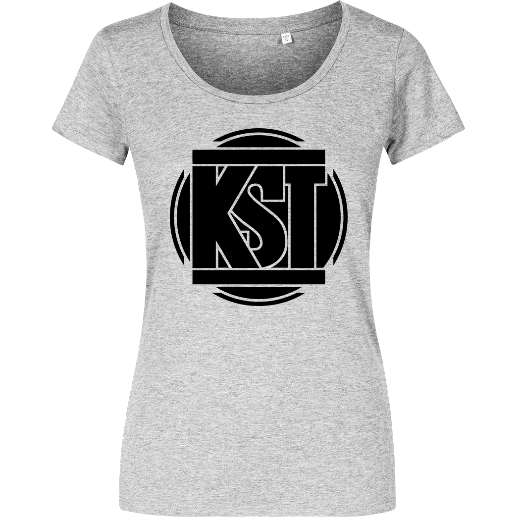 KsTBeats KsTBeats - Simple Logo T-Shirt Damenshirt heather grey