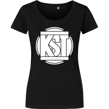 KsTBeats - Simple Logo Damenshirt schwarz