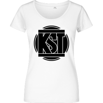 KsTBeats - Simple Logo Damenshirt weiss