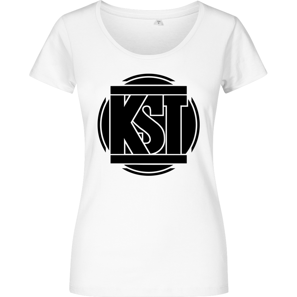 KsTBeats KsTBeats - Simple Logo T-Shirt Damenshirt weiss