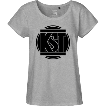 KsTBeats - Simple Logo Fairtrade Loose Fit Girlie - heather grey