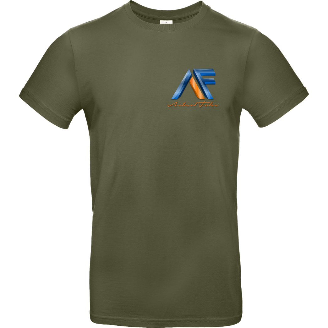 Achsel Folee Achsel Folee - Logo Pocket T-Shirt B&C EXACT 190 - Khaki