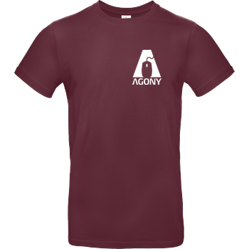 Agony - Logo B&C EXACT 190 - Bordeaux