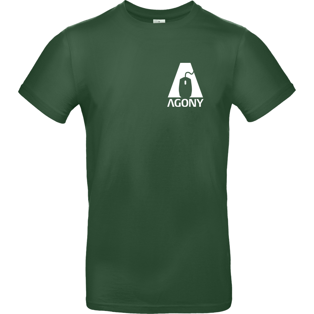 AgOnY Agony - Logo T-Shirt B&C EXACT 190 - Flaschengrün