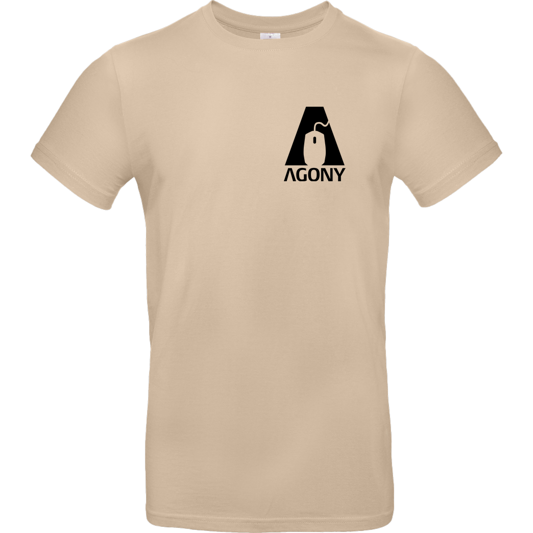 AgOnY Agony - Logo T-Shirt B&C EXACT 190 - Sand