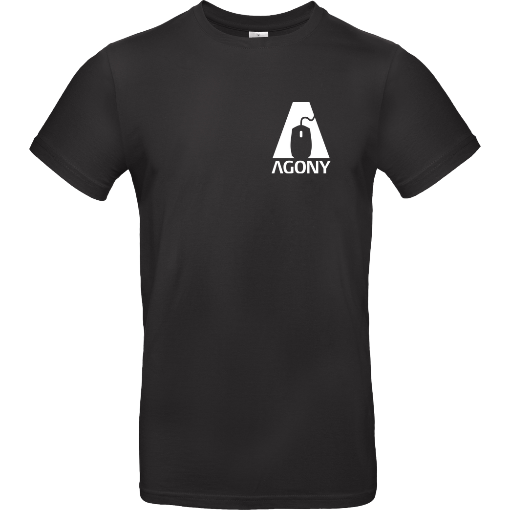 AgOnY Agony - Logo T-Shirt B&C EXACT 190 - Schwarz