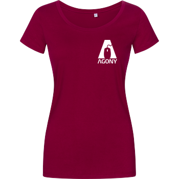Agony - Logo Damenshirt berry