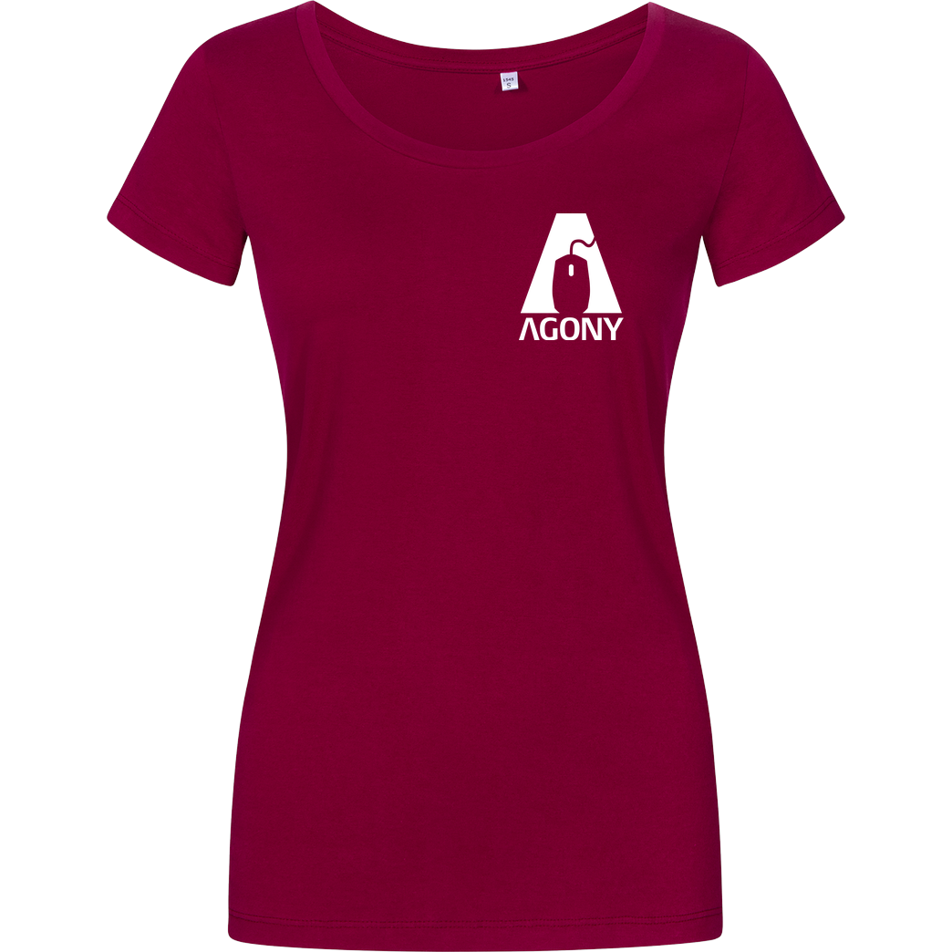 AgOnY Agony - Logo T-Shirt Damenshirt berry
