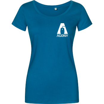 Agony - Logo Damenshirt petrol