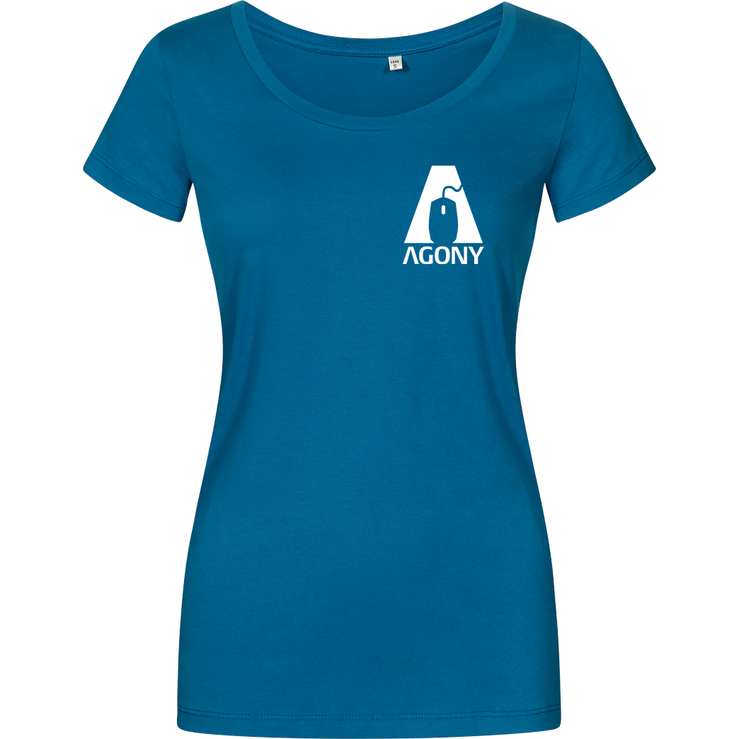 AgOnY Agony - Logo T-Shirt Damenshirt petrol