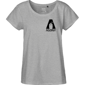 Agony - Logo Fairtrade Loose Fit Girlie - heather grey