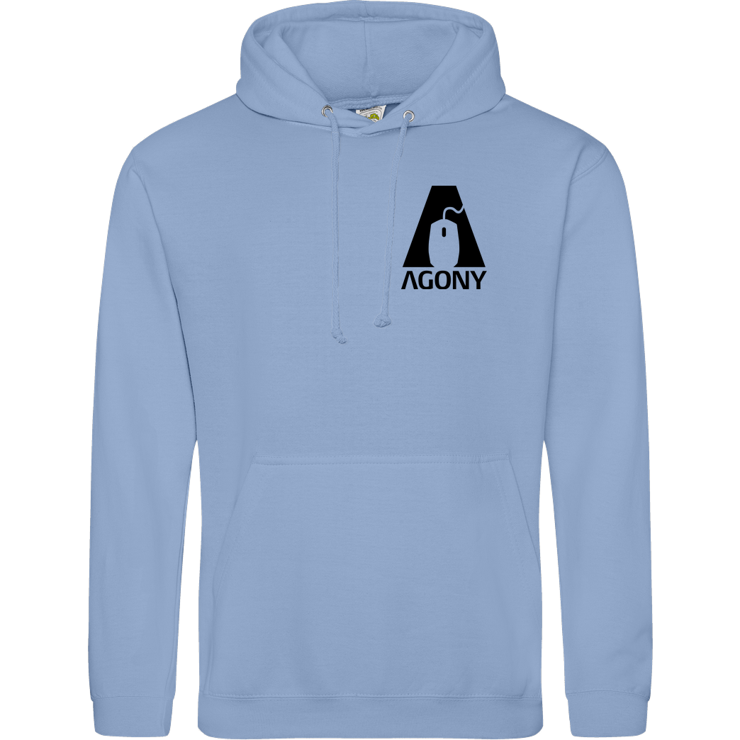 AgOnY Agony - Logo Sweatshirt JH Hoodie - Hellblau