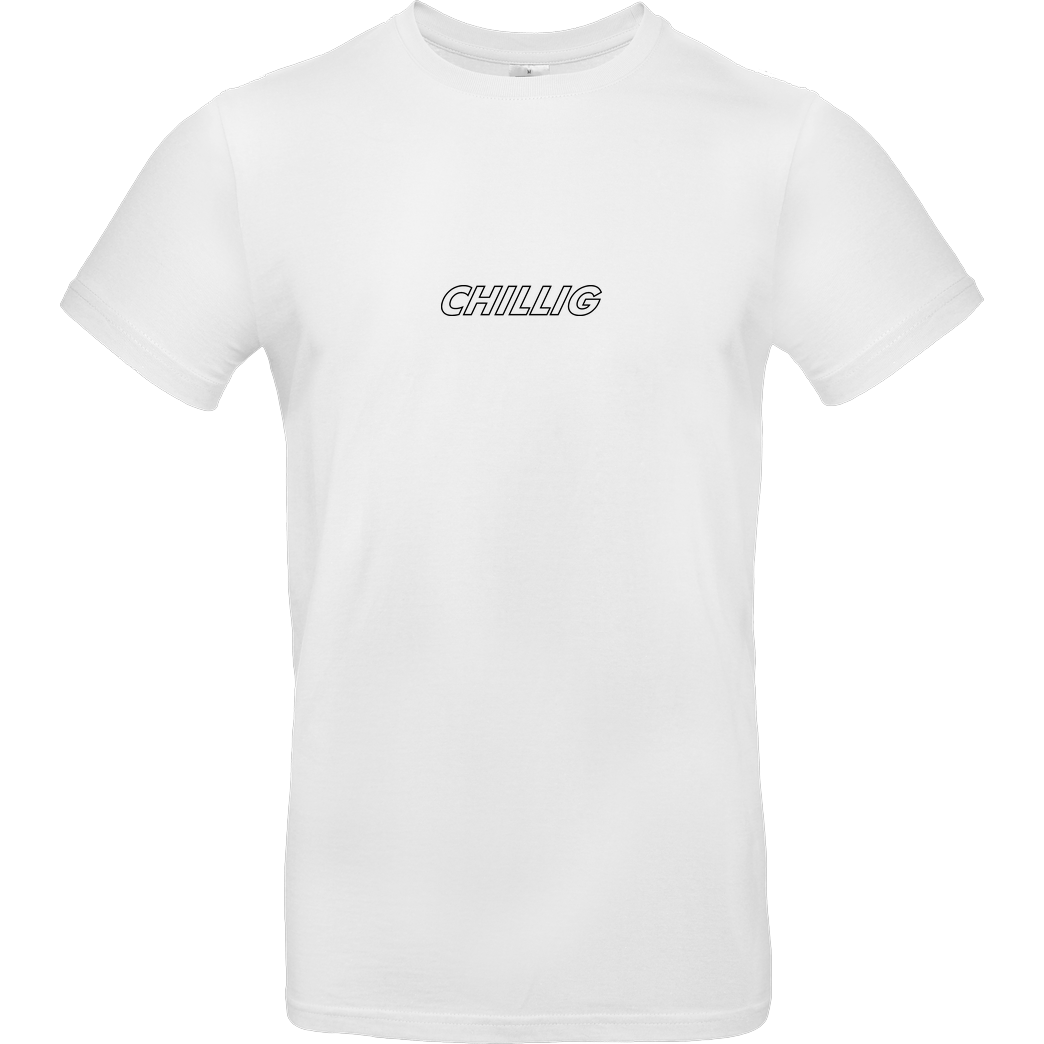 AimBrot Aimbrot - Chillig T-Shirt B&C EXACT 190 - Weiß
