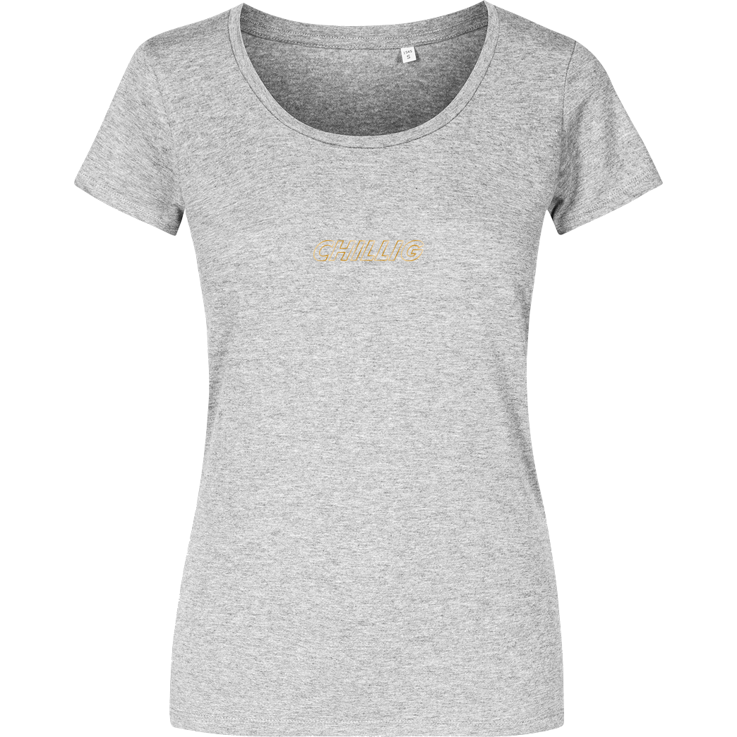 AimBrot Aimbrot - Chillig T-Shirt Damenshirt heather grey