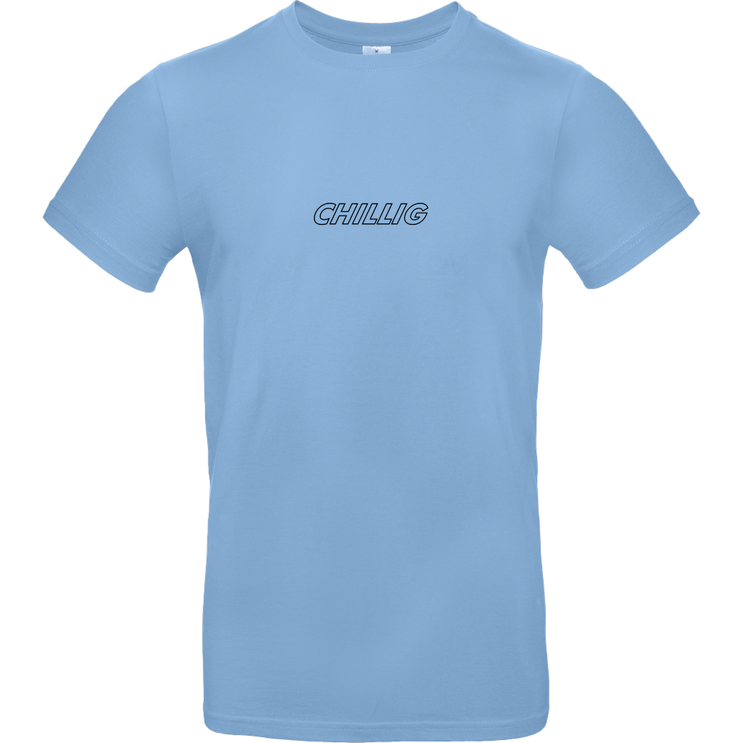 AimBrot Aimbrot - Chillig T-Shirt B&C EXACT 190 - Hellblau