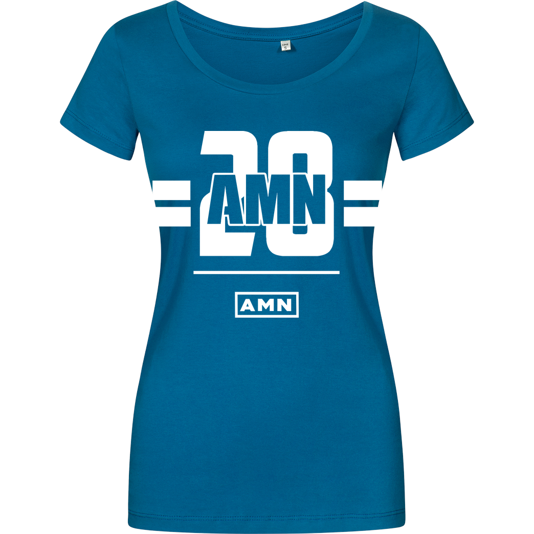 AMN-Shirts.com AMN-Shirts - 28 T-Shirt Damenshirt petrol