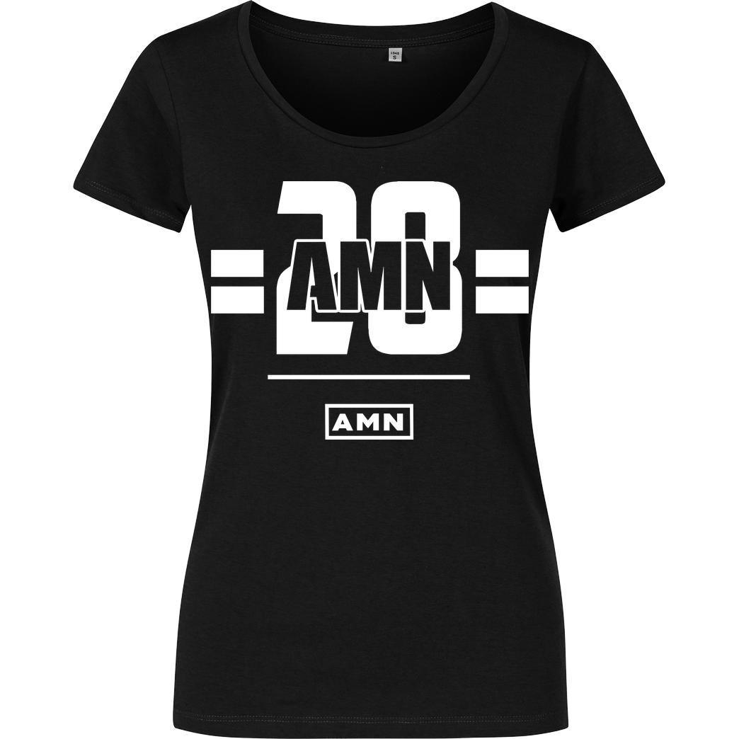 AMN-Shirts.com AMN-Shirts - 28 T-Shirt Damenshirt schwarz