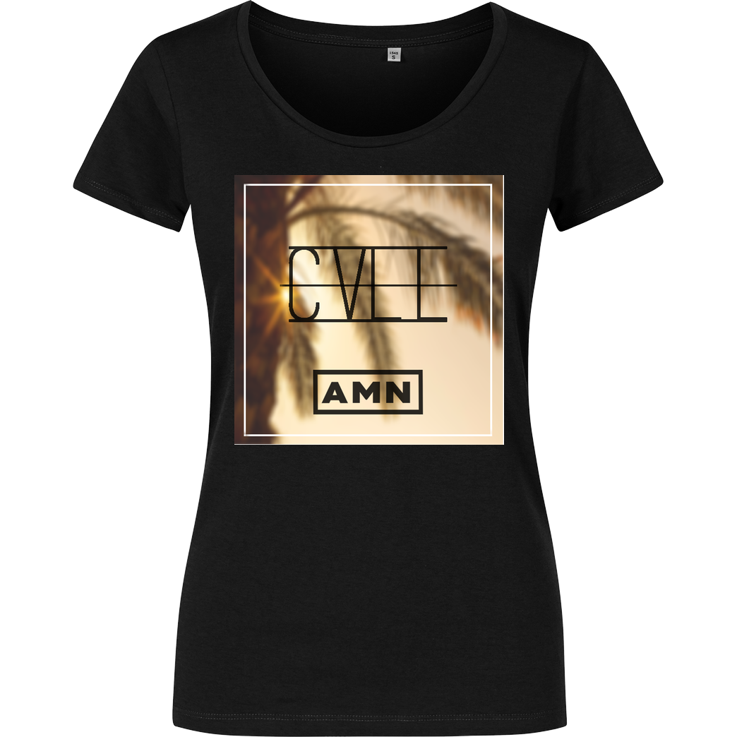 AMN-Shirts.com AMN-Shirts - Call T-Shirt Damenshirt schwarz
